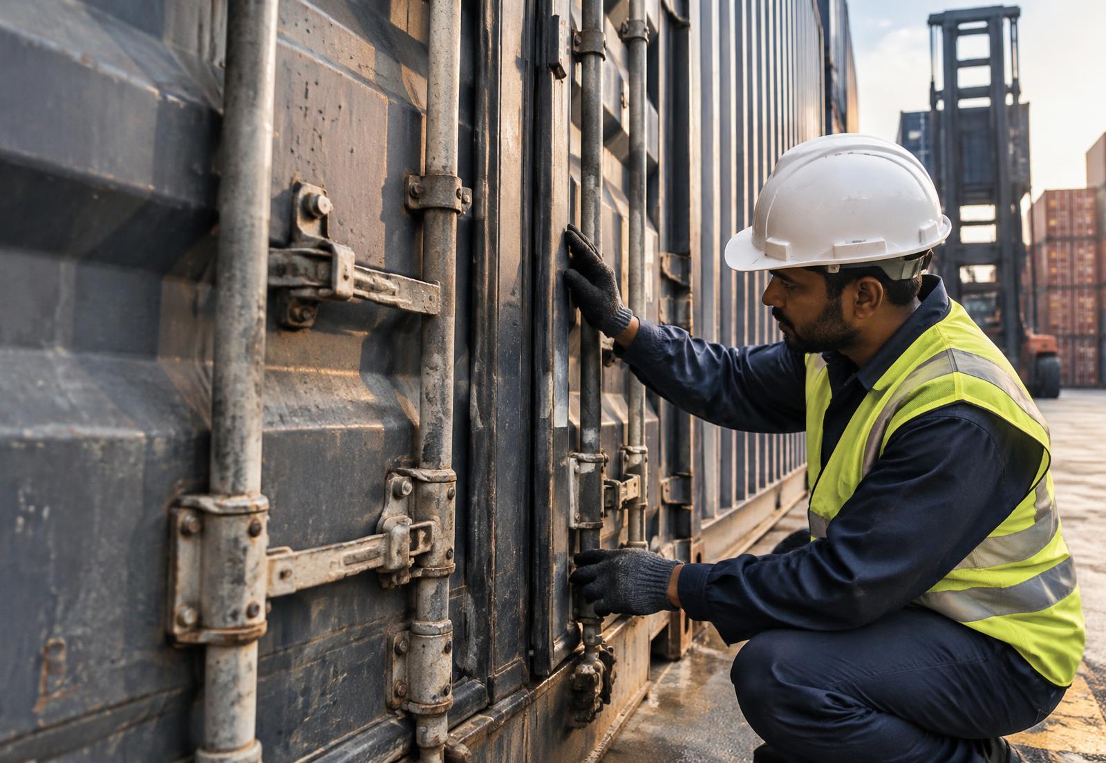 Container condition inspection